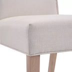 Christopher Knight Home Inho Chaises de salle à manger sans accoudoirs rembourrées en bois d'hévéa moderne (Lot de 4)