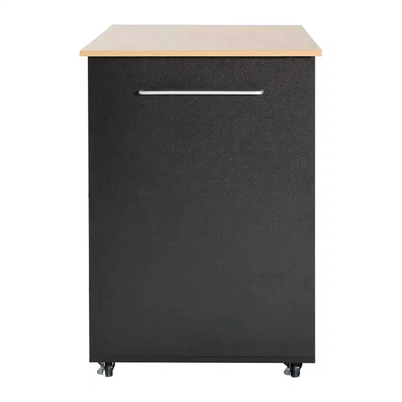 Chariot de cuisine roulant Christopher Knight Home Rulla avec rangement et 3 tiroirs, noir
