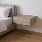 HomeRoots 5 Table de chevet flottante à un tiroir en bois gris