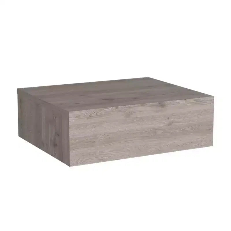 HomeRoots 5 Table de chevet flottante à un tiroir en bois gris