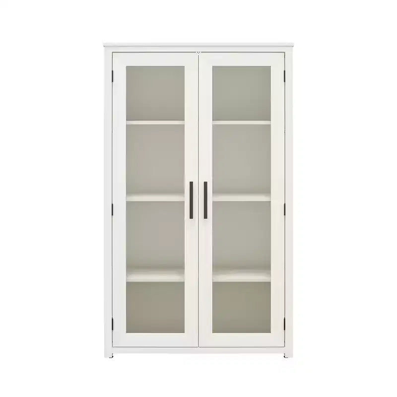 Meuble de rangement moderne GDFStudio Arlowe en bois avec porte vitrée