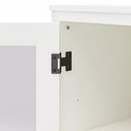 Meuble de rangement moderne GDFStudio Arlowe en bois avec porte vitrée