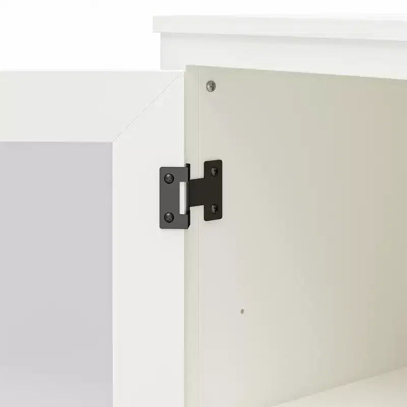 Meuble de rangement moderne GDFStudio Arlowe en bois avec porte vitrée
