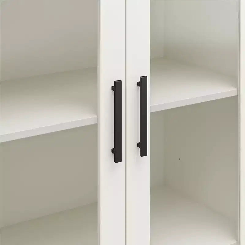 Meuble de rangement moderne GDFStudio Arlowe en bois avec porte vitrée