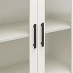 Meuble de rangement moderne GDFStudio Arlowe en bois avec porte vitrée