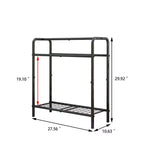 VIYET 30 Porte-serviettes en métal à 3 niveaux, Support de rangement noir autoportant (Organisateur d'affichage pour salle de bain/chambre/piscine)