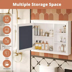 GDFStudio Platt 36 Armoire Murale de Salle de Bain Moderne avec Miroir et Étagère Réglable