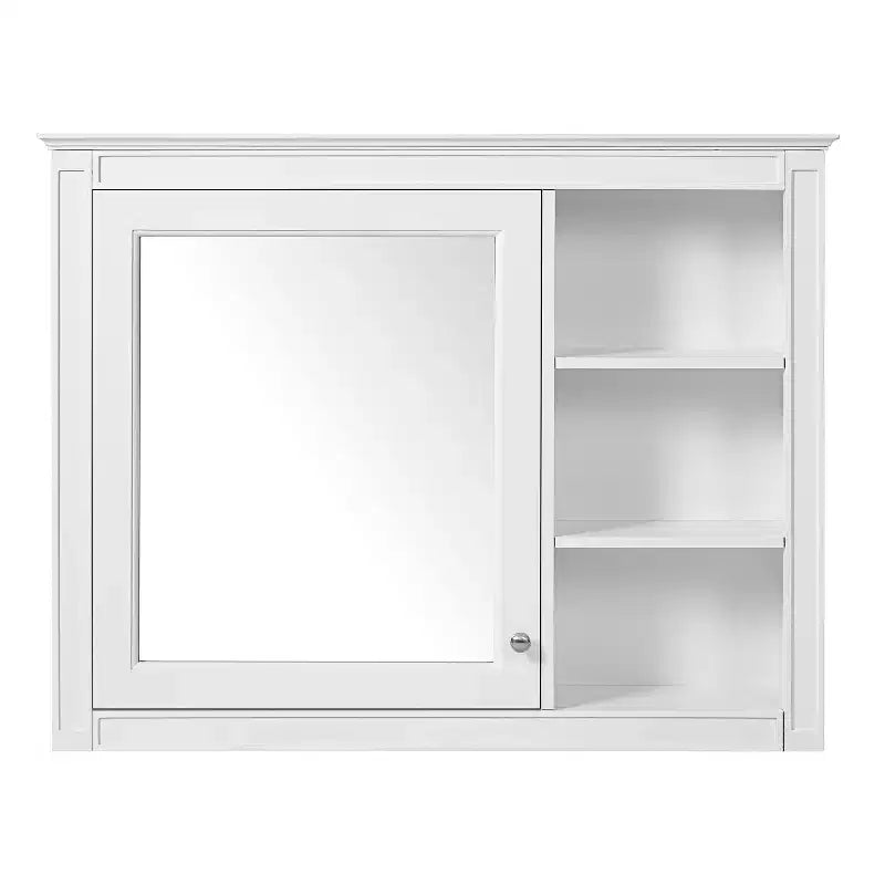 GDFStudio Platt 36 Armoire Murale de Salle de Bain Moderne avec Miroir et Étagère Réglable