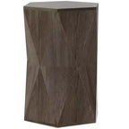 Table d'appoint contemporaine en bois massif, largeur 40 cm, modèle Jerome, assemblée