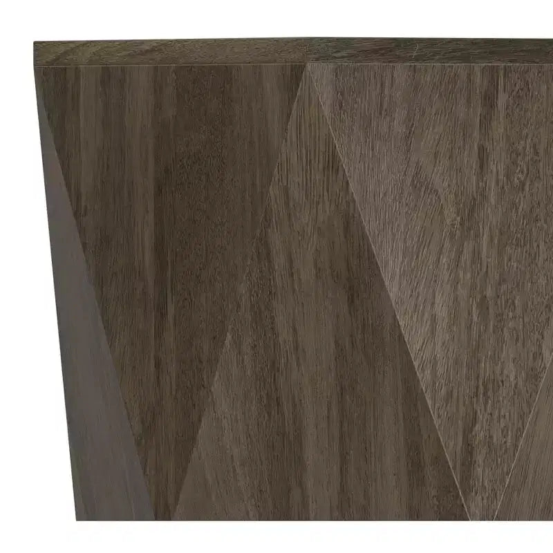 Table d'appoint contemporaine en bois massif, largeur 40 cm, modèle Jerome, assemblée