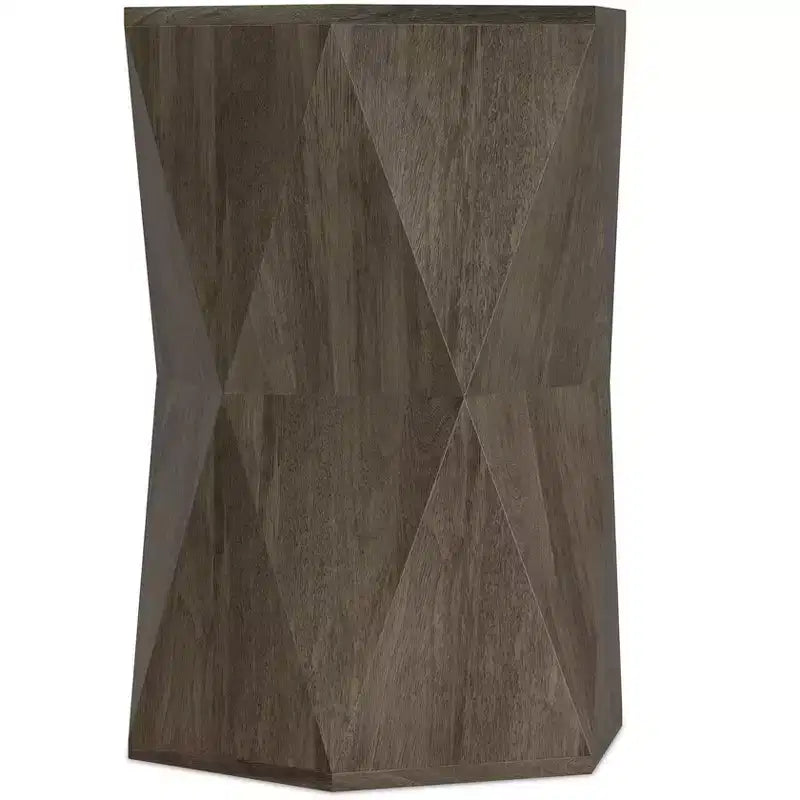 Table d'appoint contemporaine en bois massif, largeur 40 cm, modèle Jerome, assemblée