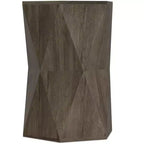 Table d'appoint contemporaine en bois massif, largeur 40 cm, modèle Jerome, assemblée