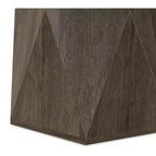 Table d'appoint contemporaine en bois massif, largeur 40 cm, modèle Jerome, assemblée