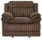 Fauteuil inclinable manuel Ardello de Roundhill Furniture avec revêtement en velours côtelé à larges côtes