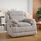 Fauteuil inclinable manuel Ardello de Roundhill Furniture avec revêtement en velours côtelé à larges côtes