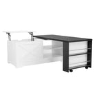 Table basse élévatrice de 47'', table centrale rectangulaire en bois avec rangement caché, table de cocktail extensible pour salon, chambre, bureau