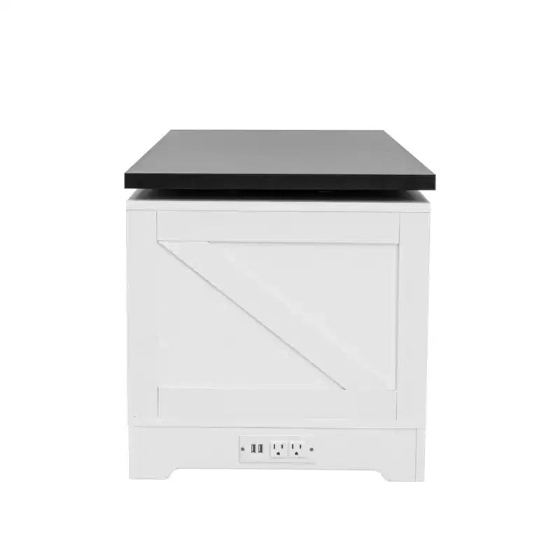 Table basse élévatrice de 47'', table centrale rectangulaire en bois avec rangement caché, table de cocktail extensible pour salon, chambre, bureau