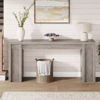 Table de Chevet de 70,9 Pouces, Table Console en Bois de Style Fermier, Table Basse Épaisse Derrière le Canapé, Longues Tables Consoles pour Couloir Salon