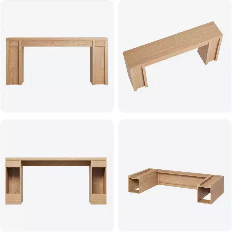 Table de Chevet de 70,9 Pouces, Table Console en Bois de Style Fermier, Table Basse Épaisse Derrière le Canapé, Longues Tables Consoles pour Couloir Salon