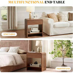 AMERLIFE Ensemble de 3 tables de salon avec tiroirs de rangement, table basse et 2 tables d'appoint