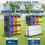 Support pour chaises pliantes, support robuste pour chaises pliantes et chariot de table