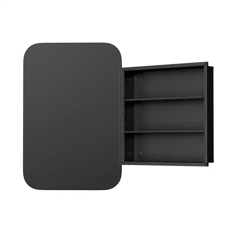HomeRoots Meuble de salle de bain avec miroir encadré en métal doré de 24 po