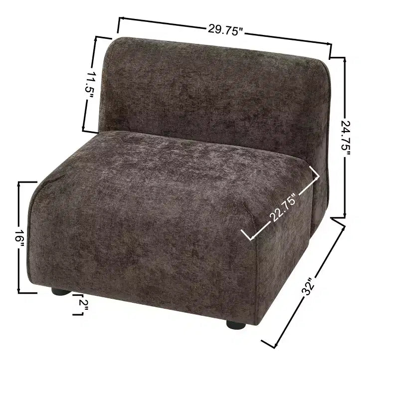Christopher Knight Home Oriane, chaise d'appoint moderne incurvée et rembourrée