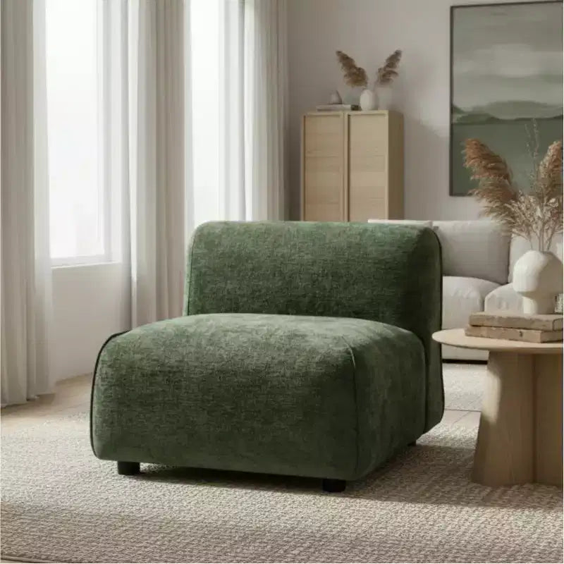 Christopher Knight Home Oriane, chaise d'appoint moderne incurvée et rembourrée