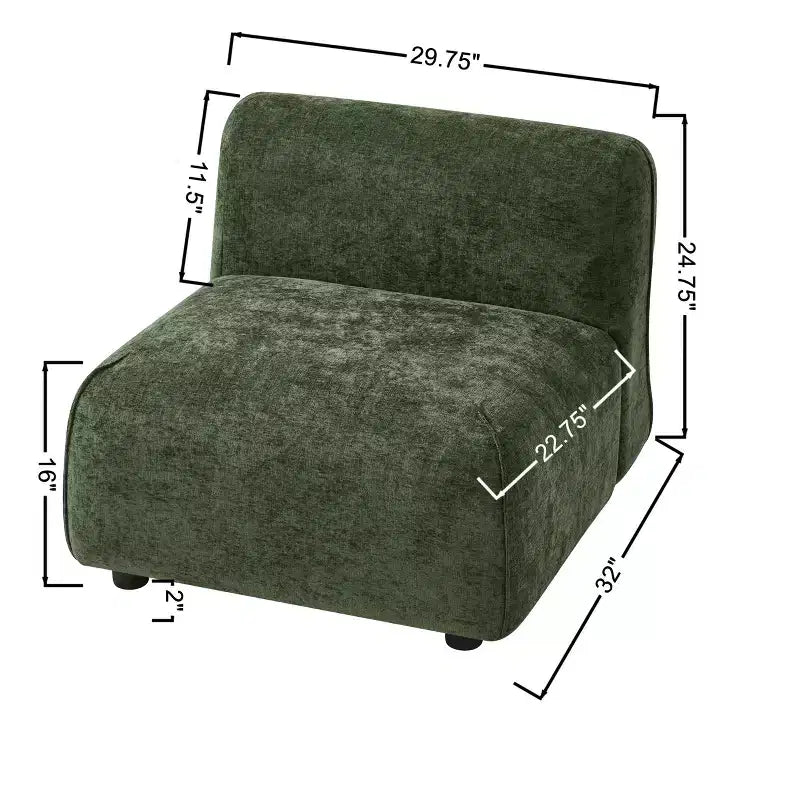 Christopher Knight Home Oriane, chaise d'appoint moderne incurvée et rembourrée