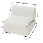 Christopher Knight Home Oriane, chaise d'appoint moderne incurvée et rembourrée
