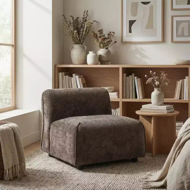 Christopher Knight Home Oriane, chaise d'appoint moderne incurvée et rembourrée