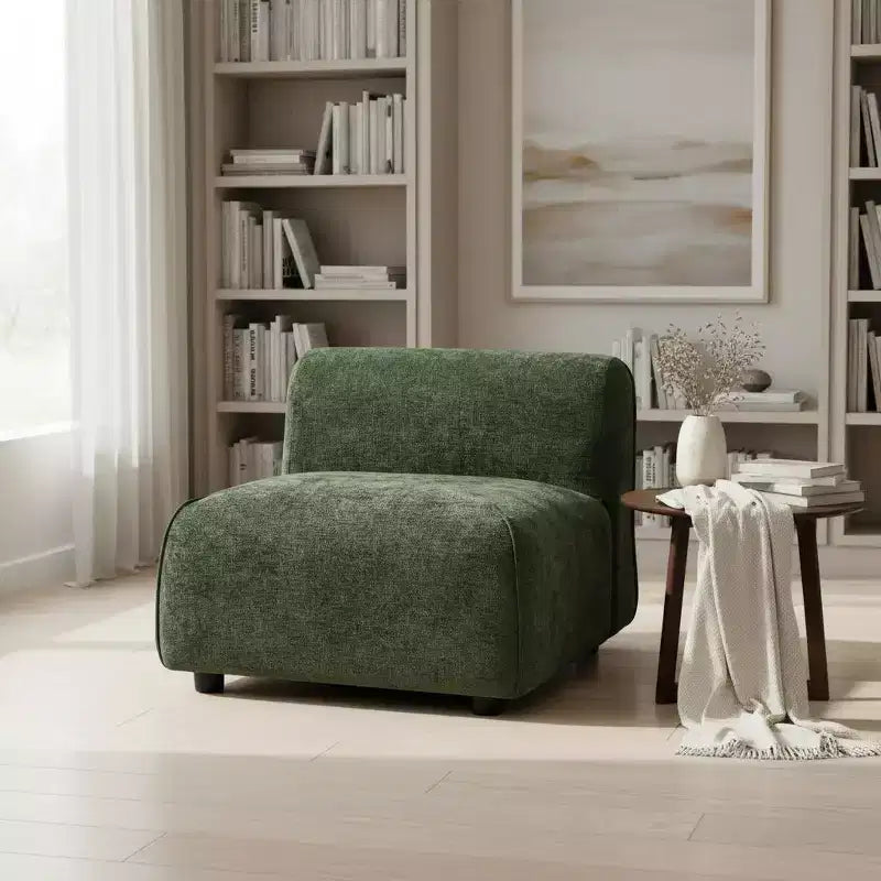 Christopher Knight Home Oriane, chaise d'appoint moderne incurvée et rembourrée