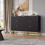 Modern 7-Drawer Dresser, Nightstand with Wide Top for Bedroom, Black