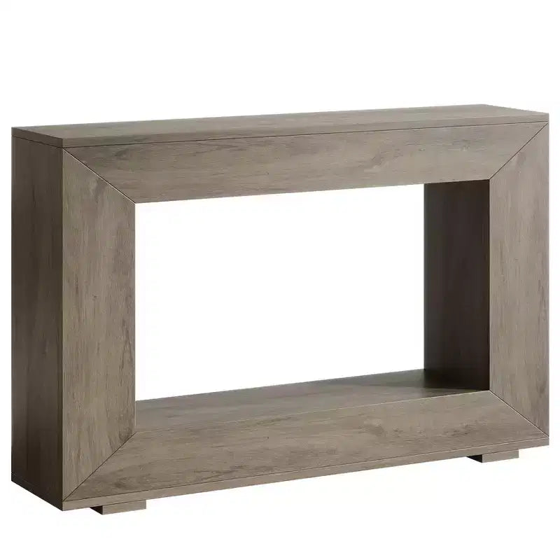 Console de ferme, table de canapé rustique en bois avec rangement pour entrée