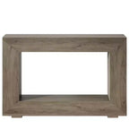 Console de ferme, table de canapé rustique en bois avec rangement pour entrée