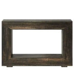 Console de ferme, table de canapé rustique en bois avec rangement pour entrée