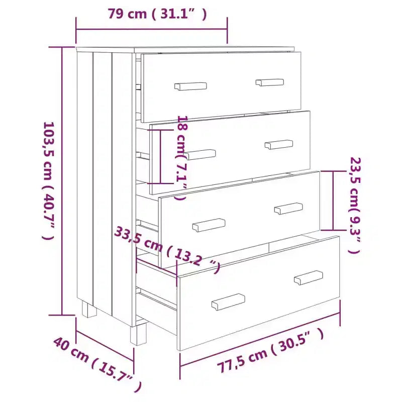 Buffet en bois tendance avec beaucoup de rangement, disponible en plusieurs coloris