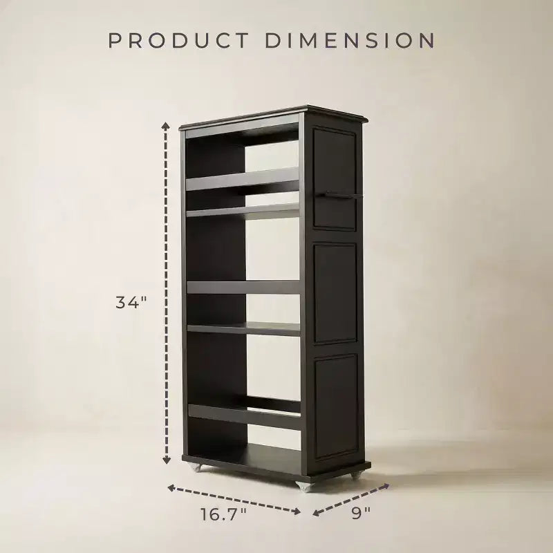 Chariot de rangement fin à roulettes Lavish Home