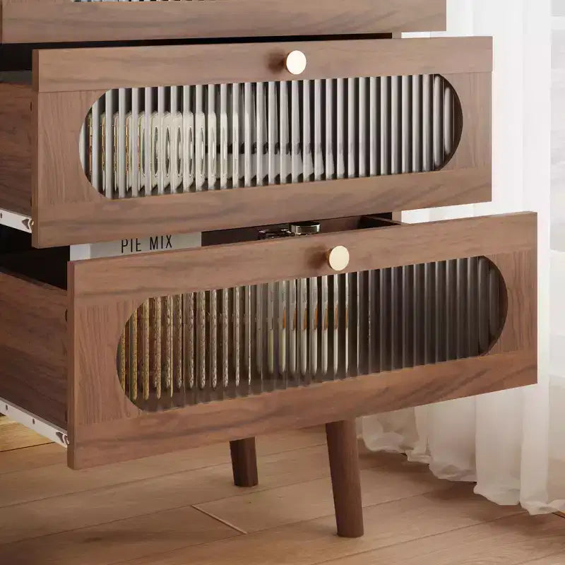 JVNOXK Meuble de rangement décoratif avec 3 tiroirs et portes, meuble de rangement en bois avec étagères, adapté aux salons, bois naturel