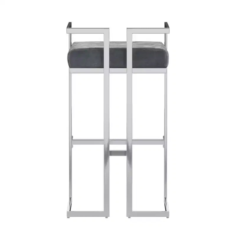 Tabourets de bar et de comptoir en velours Everal – Ensemble de 2 – iNSPIRE Q