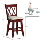 Tabourets de comptoir Truman Double X-Back - iNSPIRE Q