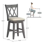 Tabourets de comptoir Truman Double X-Back - iNSPIRE Q