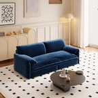 Canapé-lit Whisen 3 en 1 en velours Queen Size et canapé-lit convertible 66 Queen Size avec poches de rangement latérales (version améliorée)