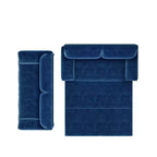 Canapé-lit Whisen 3 en 1 en velours Queen Size et canapé-lit convertible 66 Queen Size avec poches de rangement latérales (version améliorée)