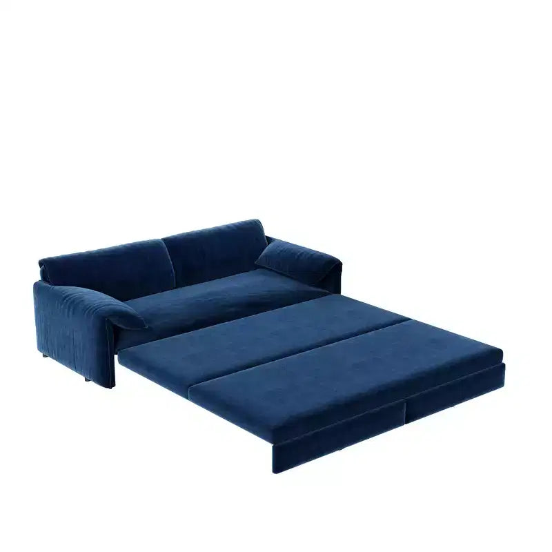 Canapé-lit Whisen 3 en 1 en velours Queen Size et canapé-lit convertible 66 Queen Size avec poches de rangement latérales (version améliorée)