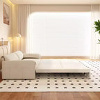 Canapé-lit Whisen 3 en 1 en velours Queen Size et canapé-lit convertible 66 Queen Size avec poches de rangement latérales (version améliorée)
