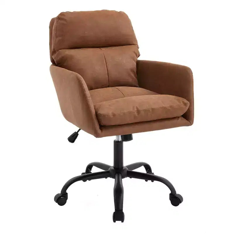 Chaise de bureau en cuir PU de qualité supérieure avec réglage de la hauteur - Convient pour le bureau, la chambre, la coiffeuse et d'autres environnements intérieurs