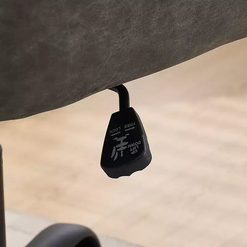 Chaise de bureau en cuir PU de qualité supérieure avec réglage de la hauteur - Convient pour le bureau, la chambre, la coiffeuse et d'autres environnements intérieurs