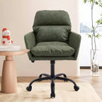 Chaise de bureau en cuir PU de qualité supérieure avec réglage de la hauteur - Convient pour le bureau, la chambre, la coiffeuse et d'autres environnements intérieurs