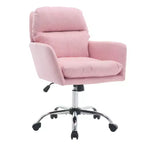 Chaise de bureau en cuir PU de qualité supérieure avec réglage de la hauteur - Convient pour le bureau, la chambre, la coiffeuse et d'autres environnements intérieurs